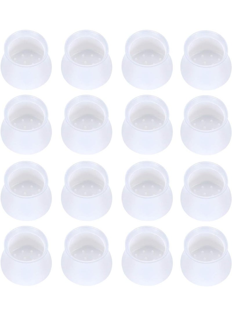 مجموعة تينكات من 16 قطعة من أغطية حماية أرجل الأثاث المصنوعة من السيليكون المقاوم للخدش، مقاس 38 مم/1.5 بوصة، لحماية أرجل الطاولات والكراسي، مناسبة لطاولات الطعام أو طاولات وكراسي الحدائق الخشبية. - Image 1